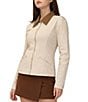 Stevie By Steve Madden Collared Cinched Waist Barn Jacket - Image 3