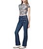 Steve Madden Stevie by Steve Madden Crew Neck Allover Photo Seal Printed Mesh T-Shirt, Color:Irish Cream - Image 3