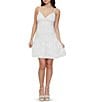 Stevie by Steve Madden Embroidered V-Neck Tie Back Dress - Image 1