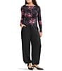 Stevie by Steve Madden Floral Mesh Boat Neck Long Sleeve Top - Image 4