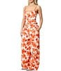 Steve Madden Stevie by Steve Madden Floral Print High Rise Flowy Pull-On Pant, Color:Cloud Dancer - Image 3