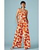 Steve Madden Stevie by Steve Madden Floral Print High Rise Flowy Pull-On Pant, Color:Cloud Dancer - Image 4