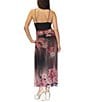 Stevie By Steve Madden Floral Printed Mesh Drape Neck Maxi Dress - Image 2