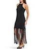 Stevie by Steve Madden Fringe Hem Halter Dress - Image 3