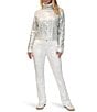 Steve Madden Stevie By Steve Madden High Rise Cargo Bootcut Pants, Color:Ecru - Image 4