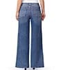 Steve Madden Stevie Jeans High Rise Side Zippered Wide Leg Jeans, Color:Dark Wash - Image 2