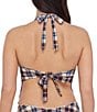 Stevie by Steve Madden Mad About Plaid Halter Tankini Swim Top - Image 2