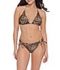 Stevie by Steve Madden Meow Factor Leopard Multiway Convertible Triangle Swim Top - Image 3