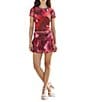 Stevie By Steve Madden Mesh Crew Neck Printed Coordinating Short Sleeve Tee - Image 4