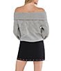 Stevie by Steve Madden Off-The-Shoulder Long Sleeve Embellished Cable Sweater - Image 2