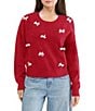 Stevie by Steve Madden Pearl Bow Embellished Pullover Sweater - Image 4