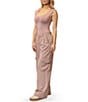Steve Madden Stevie By Steve Madden Pinstripe Pattern High Rise Loose Fit Pant, Color:Brushed Pink - Image 3