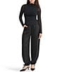 Stevie by Steve Madden Pleated Mock Neck Long Sleeve Top - Image 4