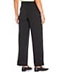 Steve Madden Stevie By Steve Madden Relaxed Straight Leg Cuffed Trouser Pants, Color:Black - Image 2