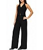 Stevie By Steve Madden Sleeveless Halter V-Neck Jumpsuit - Image 3