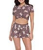 Stevie by Steve Madden Spring Bloom Rashguard Swim Top - Image 3