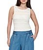 Stevie by Steve Madden Textured Ruffled Lace Cropped Top - Image 1