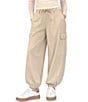 Stevie By Steve Madden Tie Waist Barrel Cargo Pants - Image 1