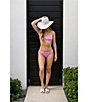 Stevie by Steve Madden Verry Cherry Scoop Bralette Swim Top & Verry Cherry Pull-On Hipster Swim Bottom - Image 5