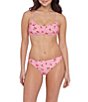 Stevie by Steve Madden Verry Cherry Scoop Bralette Swim Top & Verry Cherry Pull-On Hipster Swim Bottom - Image 1