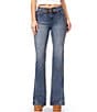 Steve Madden Stevie Jeans High Rise Self Belted Bootcut Western Jeans, Color:Medium Wash - Image 1