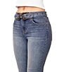Steve Madden Stevie Jeans High Rise Self Belted Bootcut Western Jeans, Color:Medium Wash - Image 4