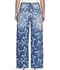 Steve Madden Stevie Jeans Relaxed Wide Leg Bow Motif Jeans, Color:Medium Wash - Image 2