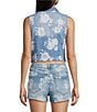 Stevie Jeans Floral Coordinating Denim Vest - Image 2