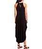 Color:Black - Image 2 - High Neck Knit Maxi Dress