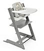 Color:Storm Grey - Image 1 - Tripp Trapp® High Chair and Cushion with Stokke Tray