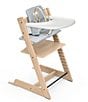Color:Oak Natural - Image 1 - Tripp Trapp® High Chair and Cushion with Stokke Tray
