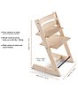 Color:Natural - Image 4 - Tripp Trapp® High Chair and Cushion with Stokke Tray