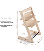 Color:Natural - Image 4 - Tripp Trapp® High Chair and Cushion with Stokke Tray