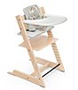 Color:Natural - Image 1 - Tripp Trapp® High Chair and Cushion with Stokke Tray