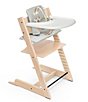 Color:Natural - Image 1 - Tripp Trapp® High Chair and Cushion with Stokke Tray