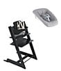 Stokke Stokke® Tripp Trapp® High Chair and Newborn Seat Attachment Bundle, Color:Black - Image 2