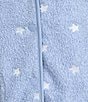 Stoosh Bonded Sherpa Embroidery Star Print Jacket, Color:Blue/White - Image 5