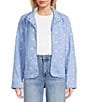 Stoosh Bonded Sherpa Embroidery Star Print Jacket - Image 1