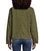 Stoosh Corduroy Collar Quilted Lining Canvas Barn Jacket, Color:Olive - Image 2