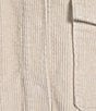 Stoosh Corduroy Collared Snap Front Flap Pocket Cropped Jacket, Color:Cloud Cream - Image 4