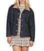 Stoosh Denim Chore Corduroy Collar Boxy Barn Jacket - Image 1
