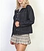 Stoosh Denim Chore Corduroy Collar Boxy Barn Jacket - Image 4