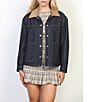 Stoosh Denim Chore Corduroy Collar Boxy Barn Jacket - Image 5