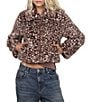 Stoosh Faux Fur Fawn Print Jacket - Image 1