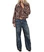 Stoosh Faux Fur Fawn Print Jacket - Image 2