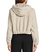Stoosh Faux Wool Hooded Cropped Bomber Jacket - Image 2