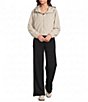 Stoosh Faux Wool Hooded Cropped Bomber Jacket - Image 3