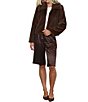 Stoosh Frosted Faux Mink Zip Front Jacket - Image 4