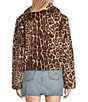 Stoosh Leopard Print Faux Fur Button Front Jacket, Color:Brown Leopard - Image 2