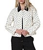 Stoosh Polka Dotted Long Sleeve Barn Jacket - Image 1